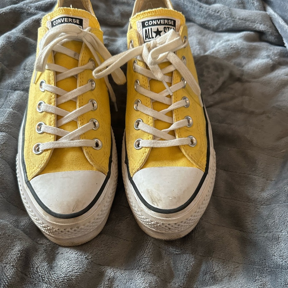 Converse Yellow Low-Top Sneakers